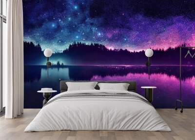 fantasy world night landscape Wall mural