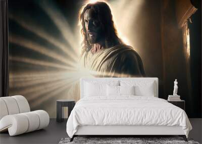 resurrection of Jesus Christ, generative ai Wall mural