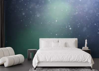 backlit real dust particles with lens flare Wall mural