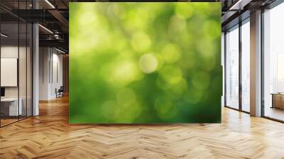 natural green summer bokeh background Wall mural