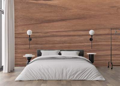 Texture of black walnut surface with oil finish Wall mural