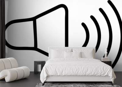 volume interface, pictogram Wall mural