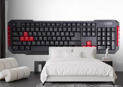 computer keyboard isolated on white background (clipping path) Wall mural