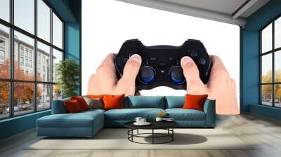 hand playing joystick Wall mural