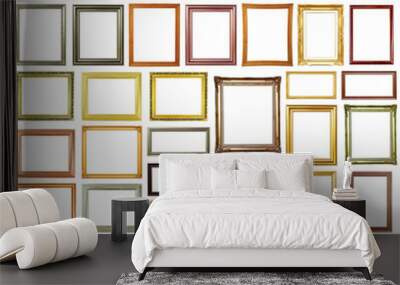 Set of vintage and wood frame Wall mural