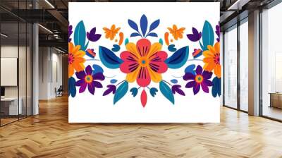 Hispanic Heritage Month template design with a new style in vector illustrated with beautiful color borders. September 15th to October 15th. Hispanic Heritage Month.illustration Wall mural