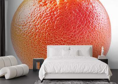 Whole Grapefruit on White Background Wall mural