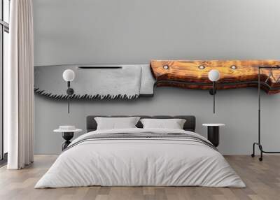 Handsaw on white background. Wall mural