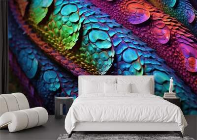 chameleon background, ultra colored background, colorful banner, ultra hd chameleon banner Wall mural