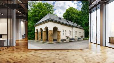 columbarium in the old mourning hall at the melaten cemetery in cologne Wall mural