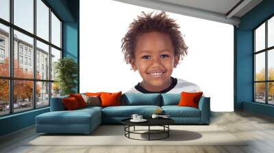 African child making funny faces Wall mural