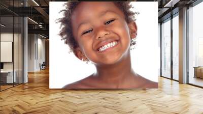 Beautiful Afro-American boy Wall mural