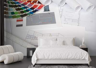 plans Wall mural