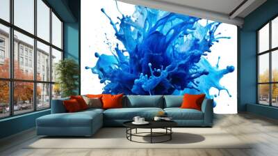 blue water splash Wall mural