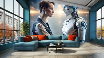 robot cyborg Wall mural