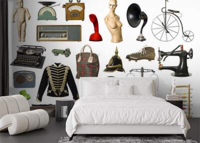 vintage products Wall mural