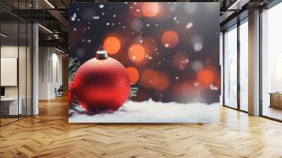 Festive Illumination: a Celebration of Christmas Decorations and Lights Wall mural