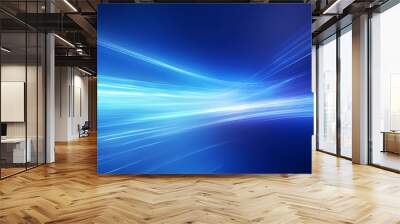 blue gradient abstract texture background glowing light rays lines futuristic cg  Wall mural