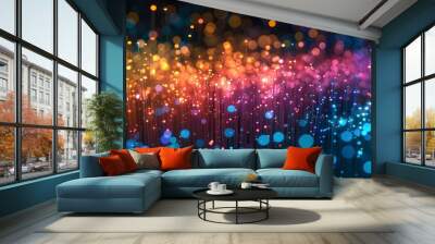 background with lights Wall mural