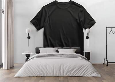 Black t-shirt mockup Wall mural