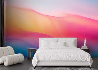 blurred colored abstract background smooth transitions of iridescent colors colorful gradient rainbo Wall mural