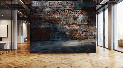 brick wall room : Generative AI Wall mural