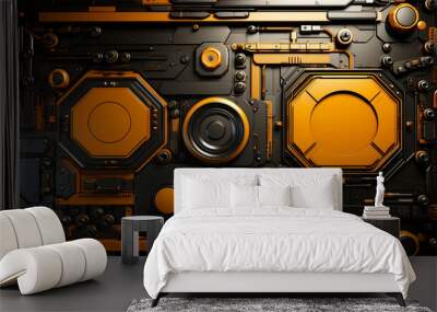 sci futuristic fi abstract background Wall mural