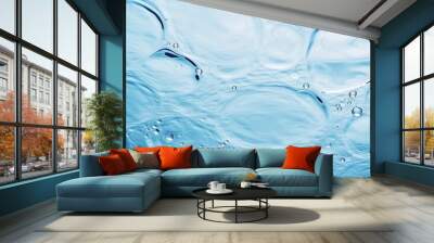 Water texture, surface with rings, ripples. Spa concept background Banner : Generative AI Wall mural