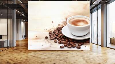 International Coffee Day 1 October Generative AI Wall mural