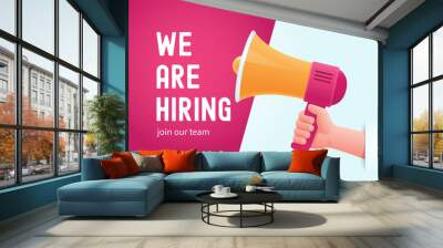 We are hiring concept Wall mural