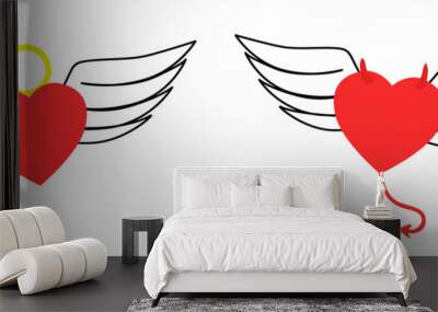 corazones Wall mural