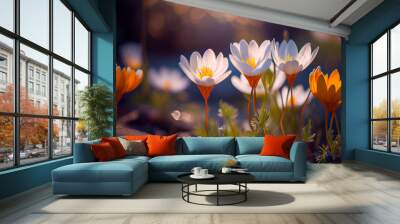 spring flowers Wall mural