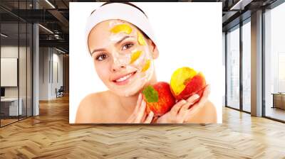 Natural homemade fruit  facial masks . Wall mural