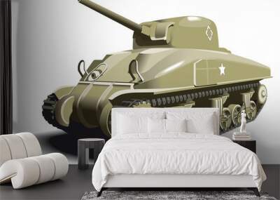 American Tank Wall mural