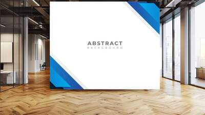 Abstract blue corporate background with copy space for text. Vector illustration. Wall mural