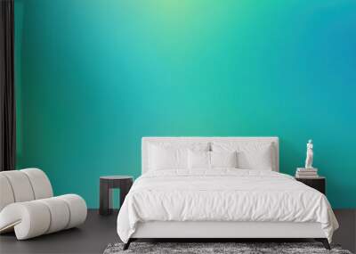 gradient green blue background illustration Wall mural