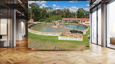 Circular clarifier at water treatment plant Wall mural