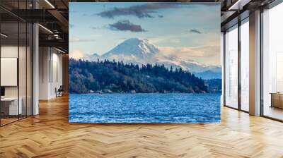 Mountain And Puget Sound Scene 6 Wall mural