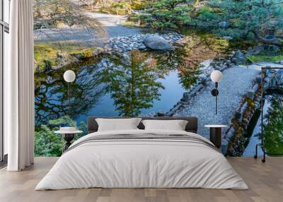 Pond And Garden Seatac 2 Wall mural