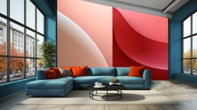 Vivid Contours: Exploring a Colorful Abstract Background with Dynamic Lines, Abstract Chromatic: Vibrant Contours Creating a Captivating Background, Expressive Lines: Dynamic Abstract Contours in a Bu Wall mural