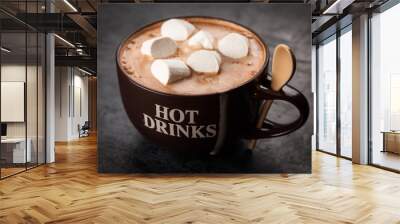 Cup of hot chocolate Wall mural