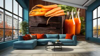 Fresh organic carrot juice Wall mural