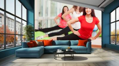 Group training in a fitness center Wall mural