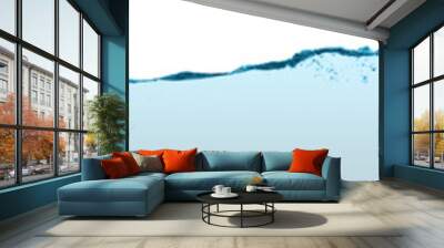 Long blue water split line Wall mural