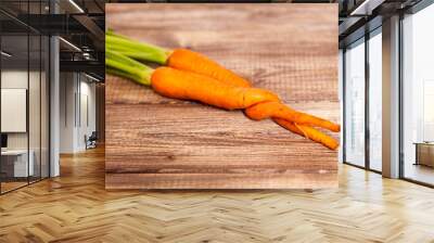 Raw carrot Wall mural