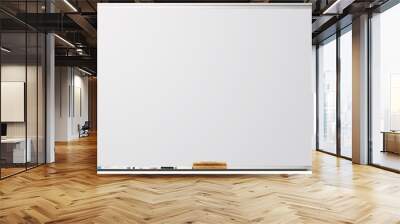 whiteboard isolated on white background Wall mural