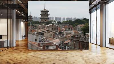 historical city in China, Quanzhou City Wall mural