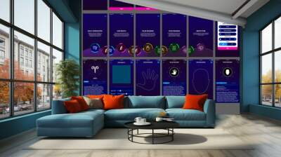 horoscope ui design app android  Wall mural