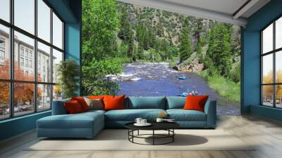 Whitewater Rafting Wall mural