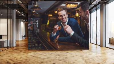 Businessmen in pub Wall mural